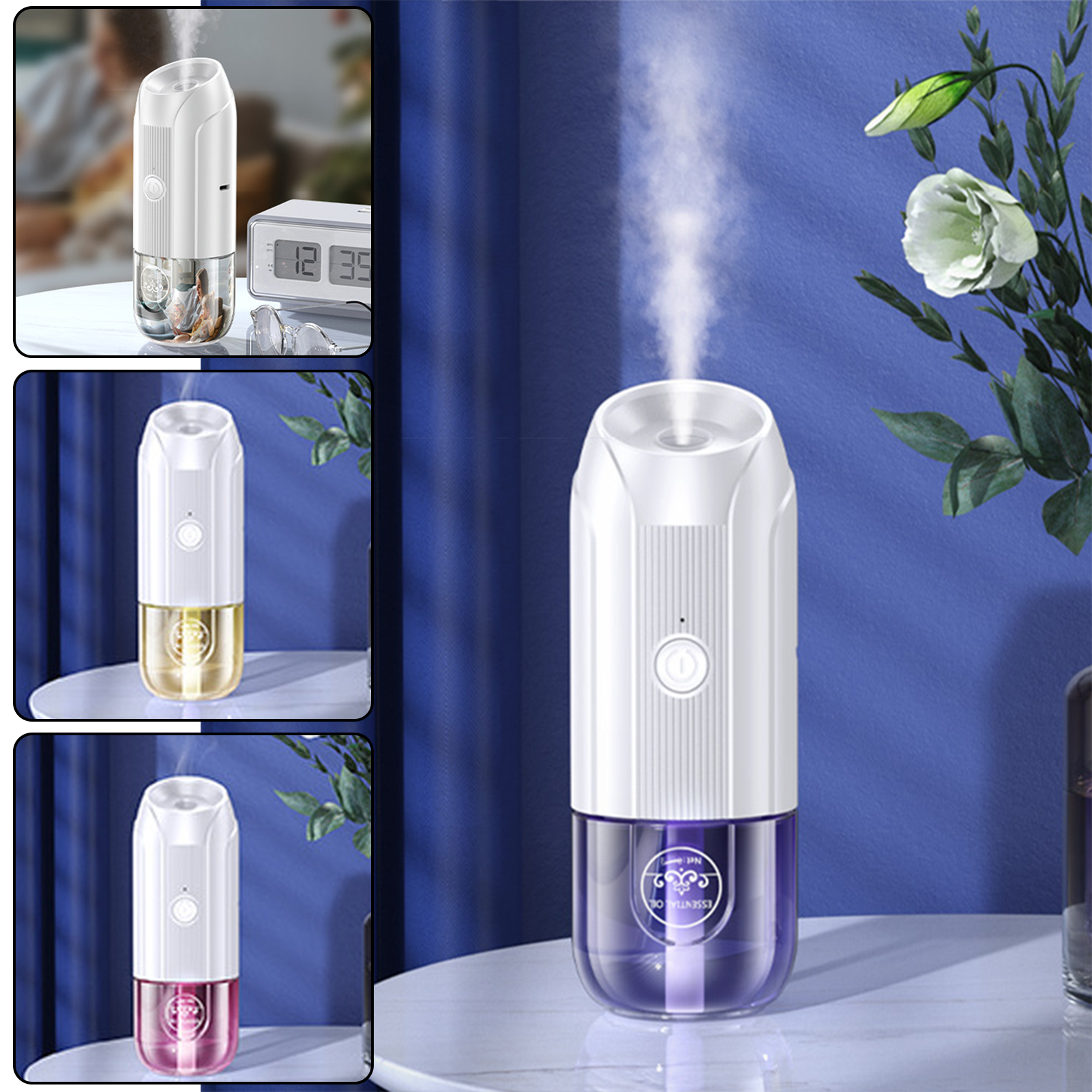 Home Fragrance Large - Mini Aromas Diffuser Portable Quiet Large