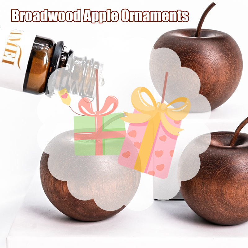 Home Fragrance Diffuser Oil - 1PCS Of Wooden Apple Shaped Essential