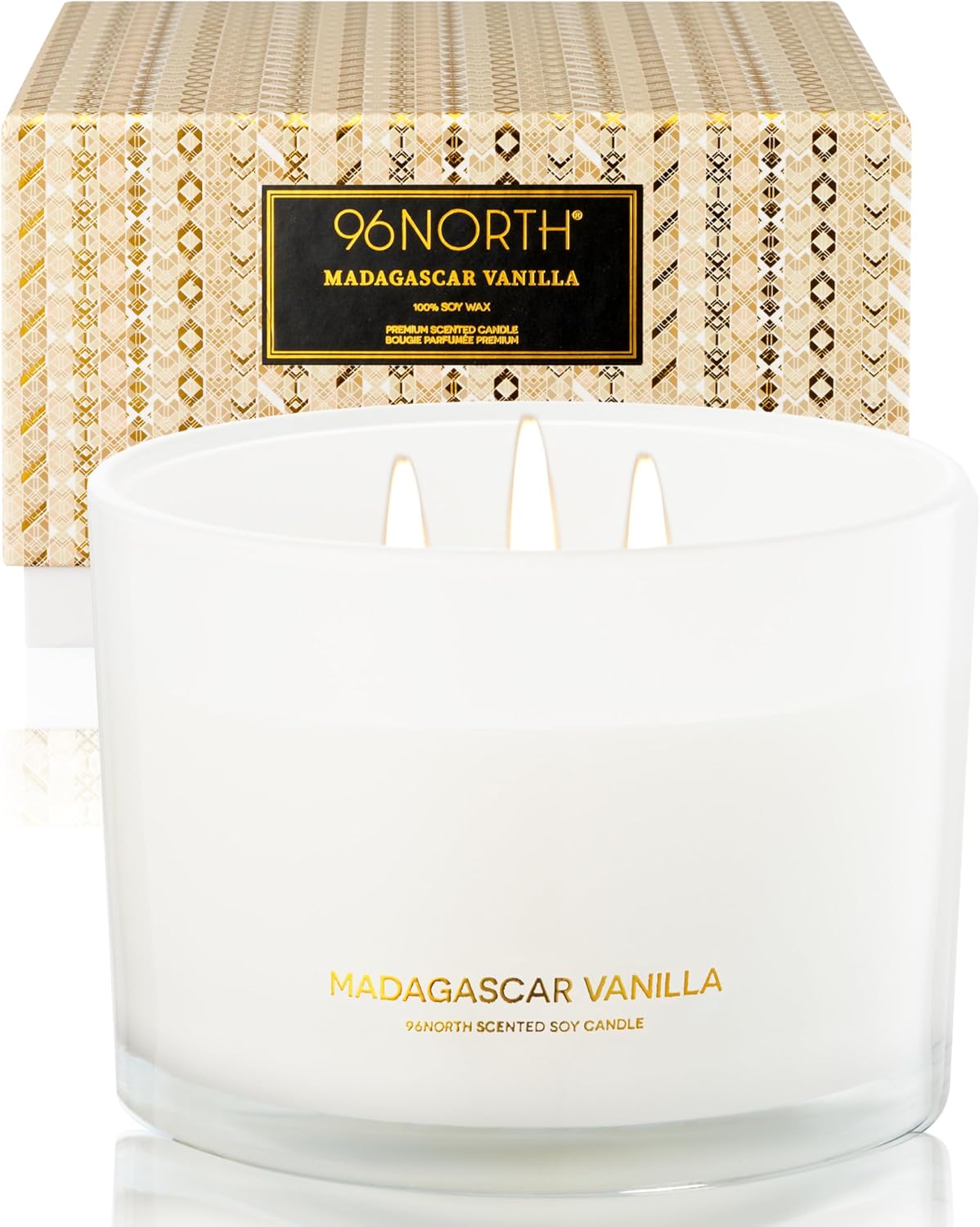 Home Fragrance Large - Luxury Vanilla Soy Candle, Large 3