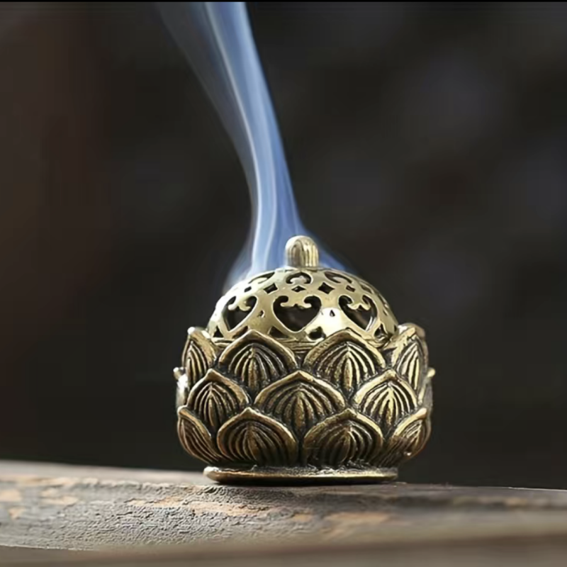 Home Fragrance Miniso - 1pc Hollow Lotus Incense, Burner Hollow