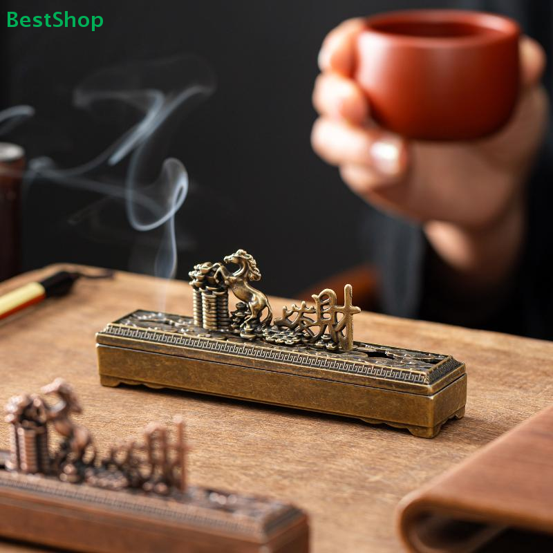 Home Fragrance Powder - ✈The Horse Incense Burner Alloy Hollow