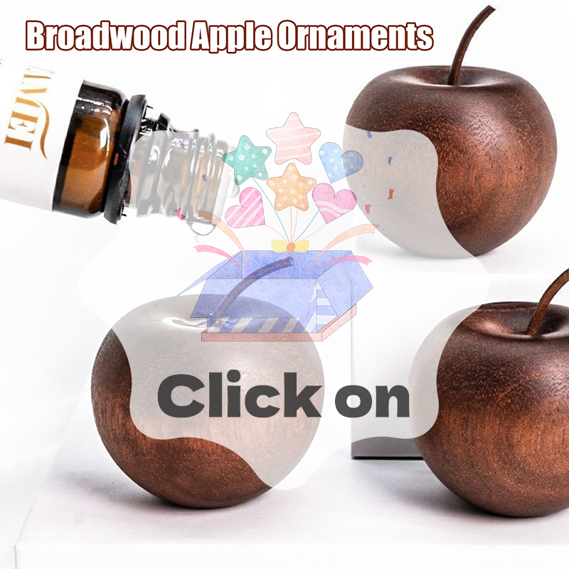 Home Fragrance Diffuser Oil - 1PCS Of Wooden Apple Shaped Essential