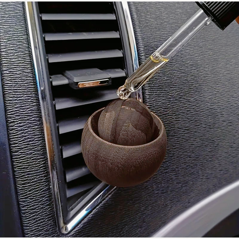 Home Fragrance Jar - Car Wooden Essential Oil Diffusers-Spherical Design