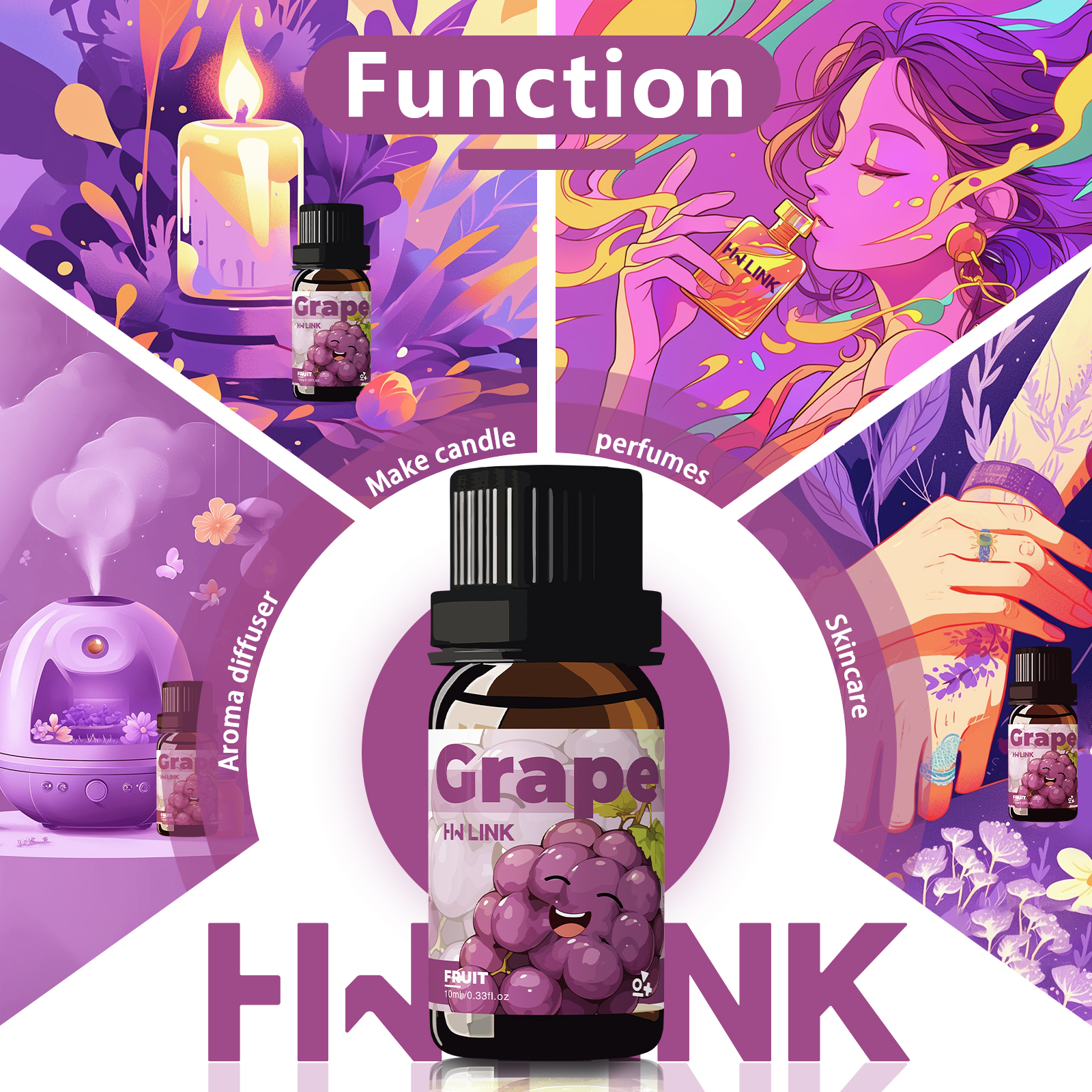 Grape Essential Oil 10ml Perfu - Fragrance In Home ulasan dan harga