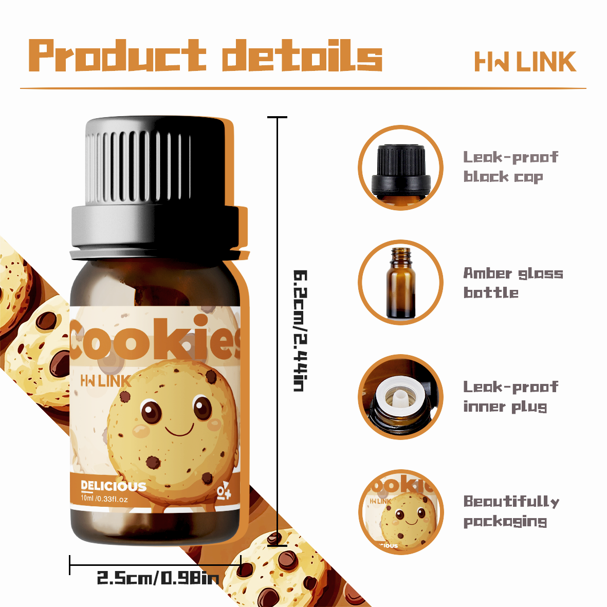 10ml Cookies Essential Oils Pe - Home Fragrance Diffuser Oil ulasan dan harga