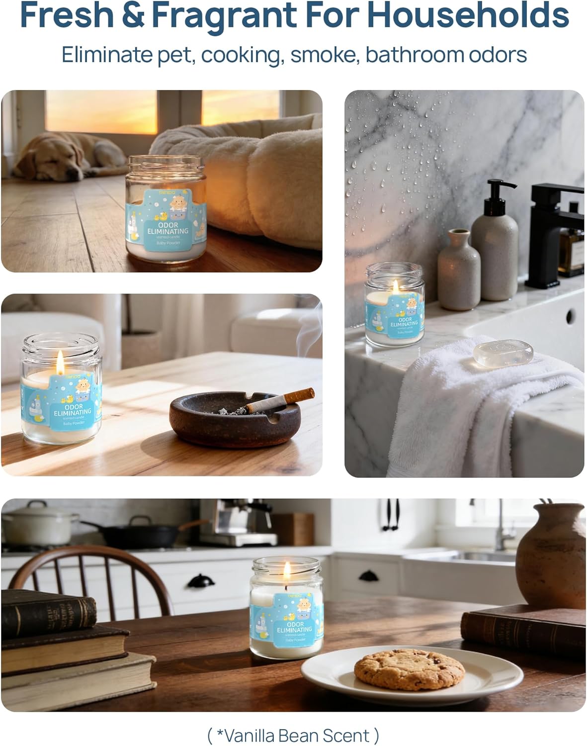 Baby Powder Scented Odor Elimi - Home Fragrance Powder ulasan dan harga