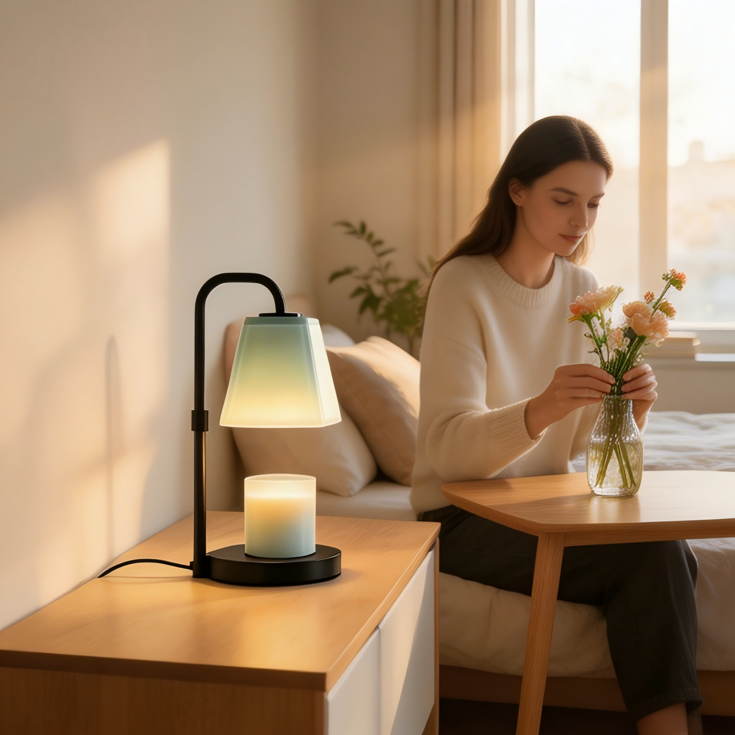 Wax Melt Warmer Lamp with 4-Ke - Home Fragrance No 4 ulasan dan harga