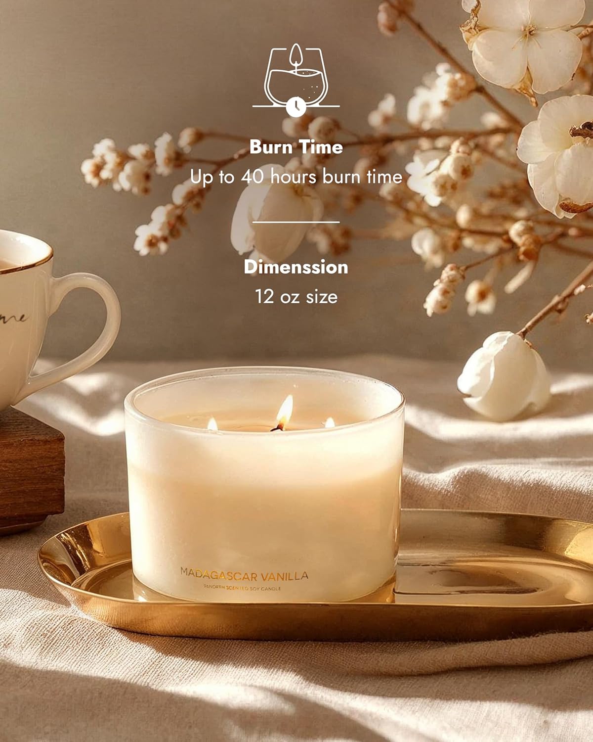 Luxury Vanilla Soy Candle, Lar - Home Fragrance Large ulasan dan harga