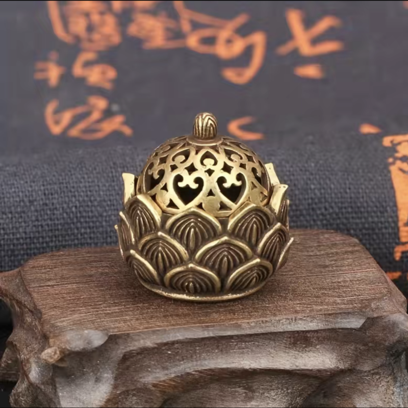 1pc Hollow Lotus Incense, Burn - Home Fragrance Miniso ulasan dan harga