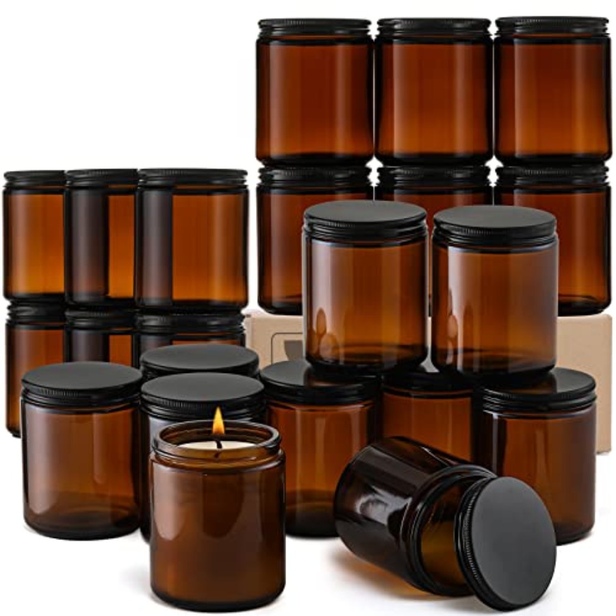 Pack 8 OZ Thick Amber Candle J - Amber Jar Candle ulasan dan harga