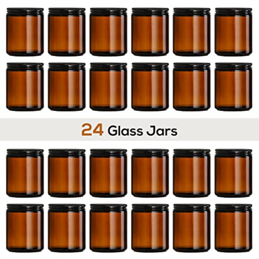 Pack 8 OZ Thick Amber Candle J - Amber Jar Candle ulasan dan harga