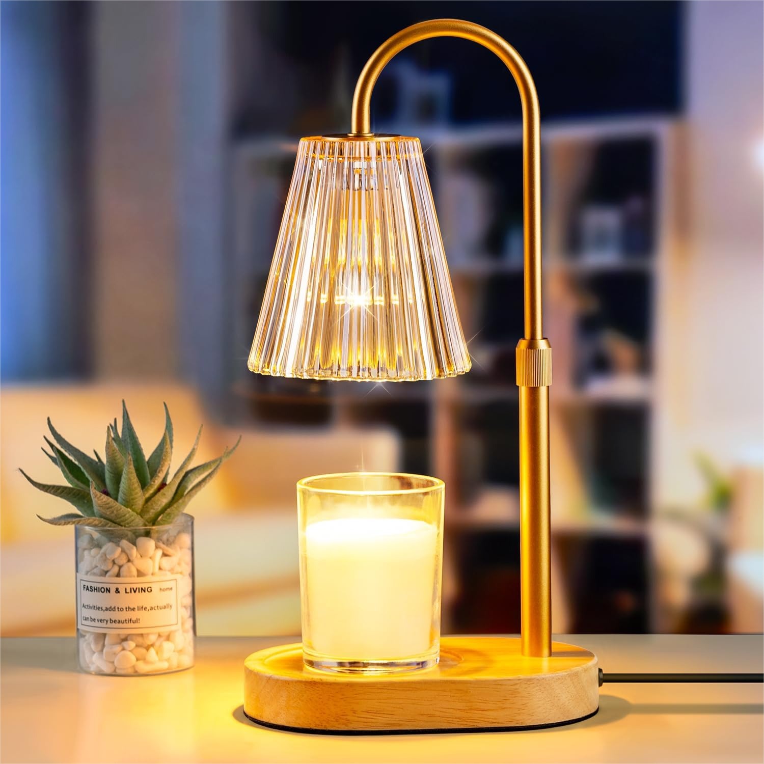 Candle Warmer Lamp with Timer  - Amber Jar Candle ulasan dan harga