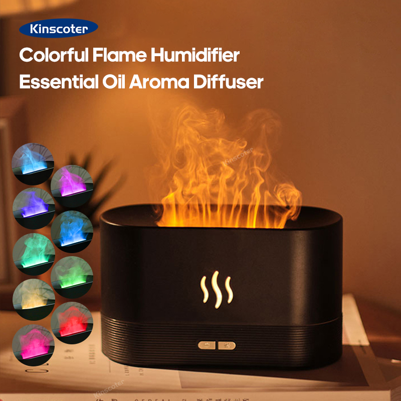 USB Desktop Flame Aroma Diffus - Home Fragrance Diffuser Oil ulasan dan harga