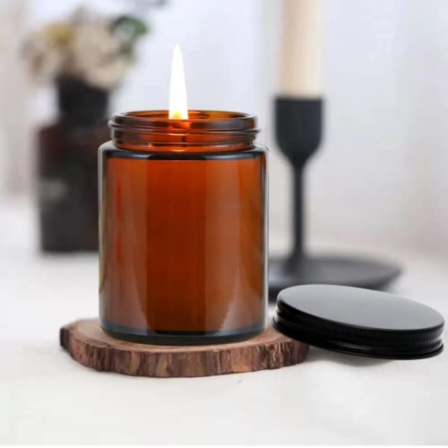 8oz Amber Candle Jars Set of 3 - Amber Jar Candle ulasan dan harga