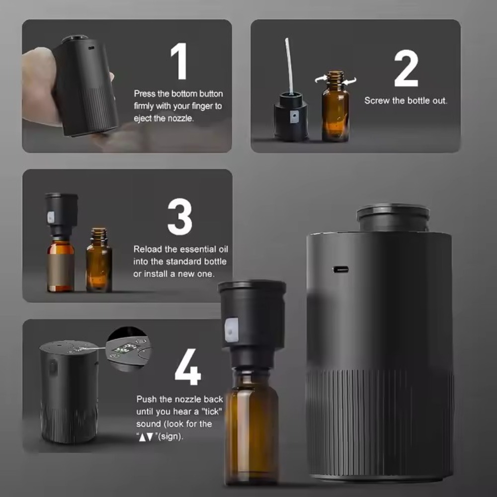 Portable Essential Oil Diffuse - Home Fragrance Diffuser Oil ulasan dan harga